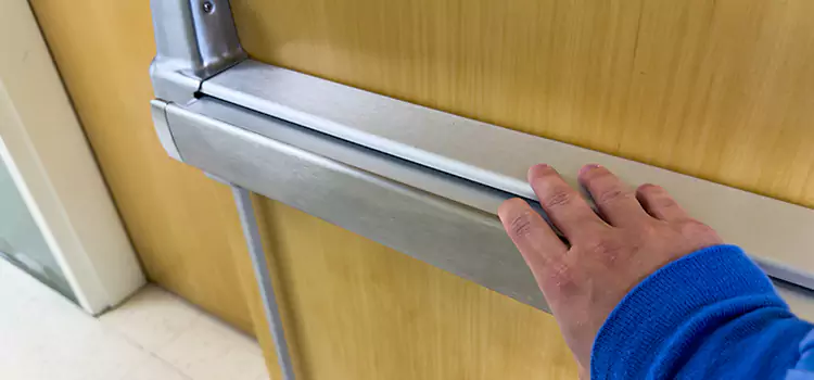 Installing a Push Bar on a Door Apache Junction
